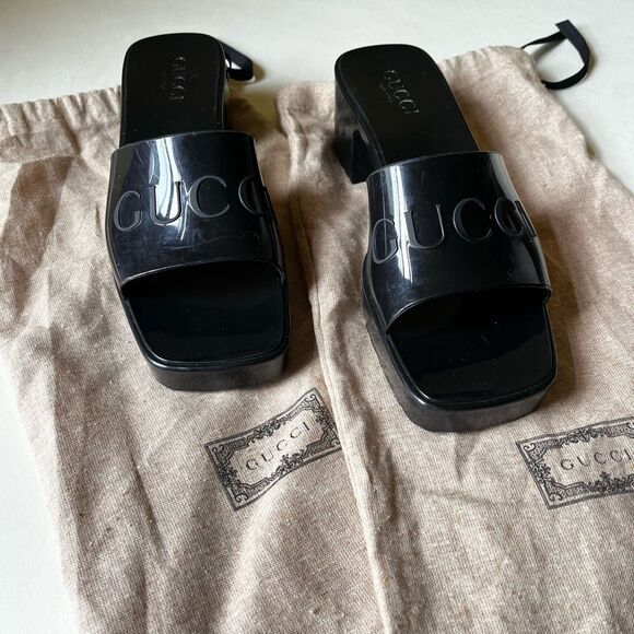 Gucci Black Women's Slide Sandals - Picture 12 of 14